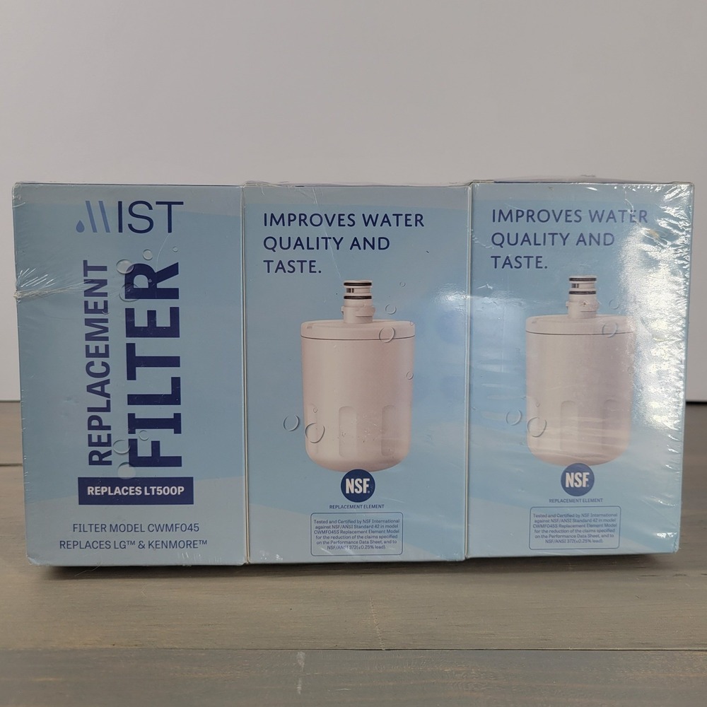 3PK Mist Replacement Water Filter LT500P CWMF045 for LG Kenmore NSF Certified